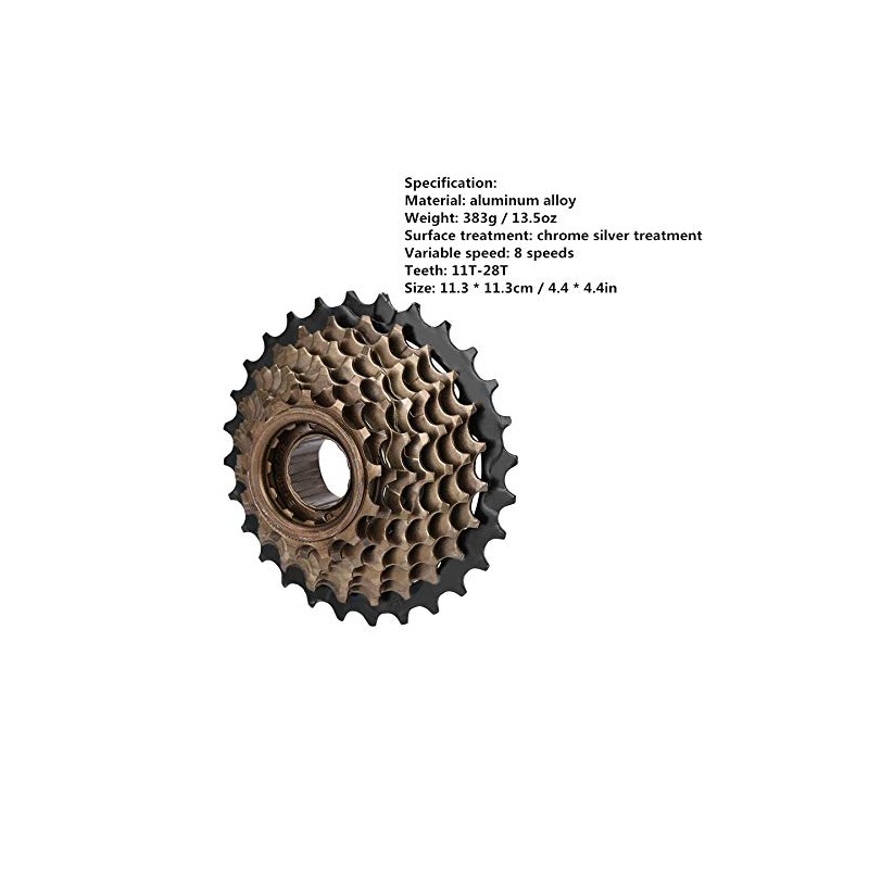 8 Speed Bicycle Freewheel Cassette, 8-Speed Coaster Bicycle Coaster Gear