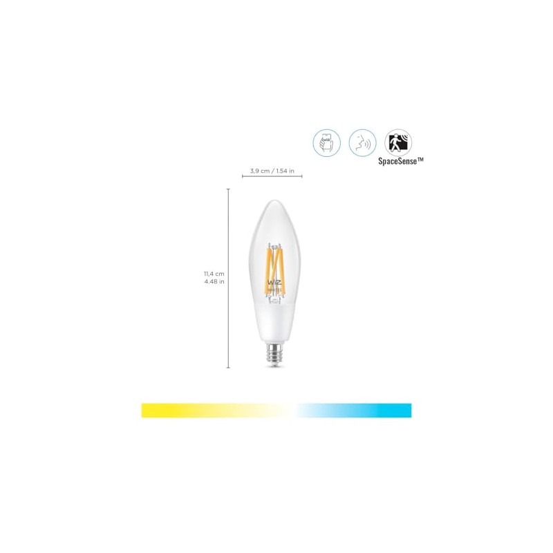 Wiz 40W B11 Clear E12 Tunable White