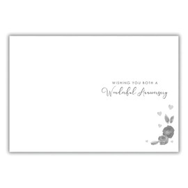 Noel Tatt Special Friends Anniversary Card - Happy Anniversary Card with Contemporary Floral Cocktail Design - Anniversary Card for a Special Couple