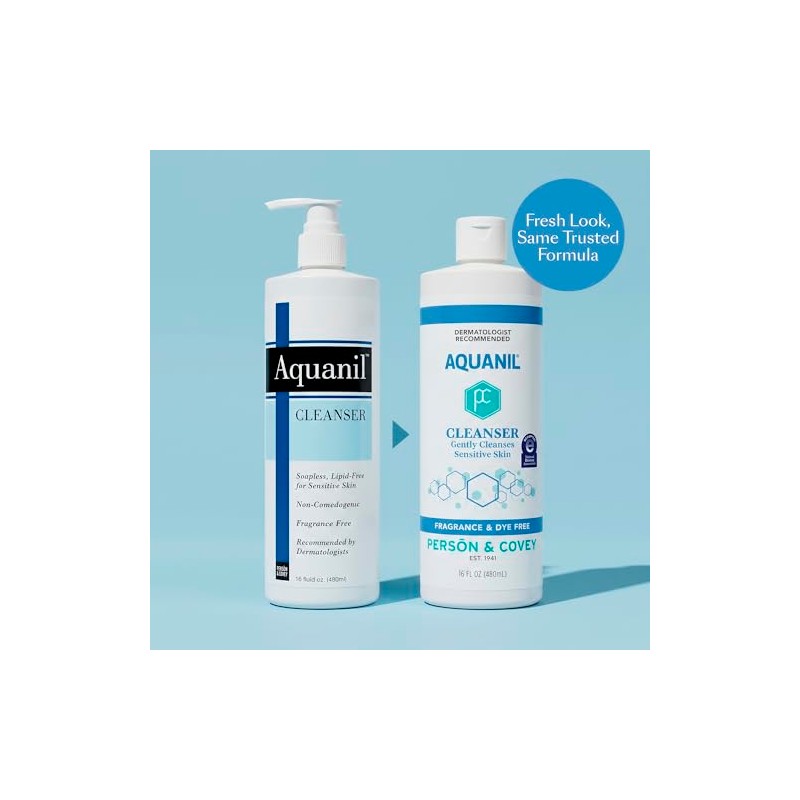 Aquanil Lotion A Gentle, Soapless Lipid-Free Cleanser - 16 fl