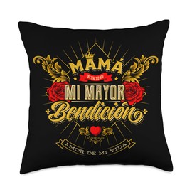 Latina Mom Spanish Happy Mothers Day Grandma Gifts Throw Pillow