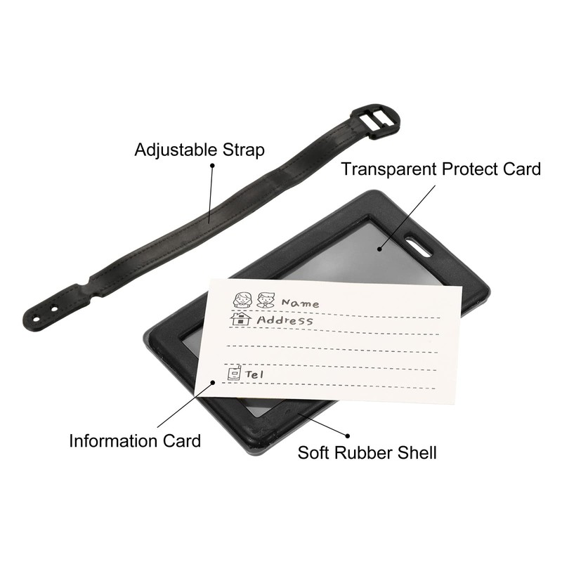 MECCANIXITY Luggage Tag, PVC Identifier Card Holder Label, Not Your