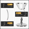 Ciieeo 1pc Elegant Stainless Steel Cocktail Goblet Wine Cup for