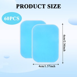 EMS Gel Pad, 30 Packs ABS Fitness Electric Stimulator Pads, Abs Trainer Device, Muscle Stimulator Gel Pads, ABS Trainer Replacement Gel Pads, Multifunctional Hydrogel Pads (2 Pieces/Pack)