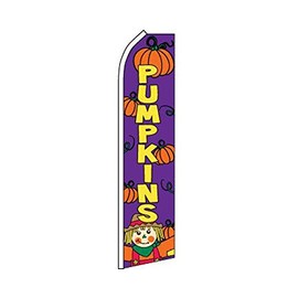 AES Pumpkins Purple Swooper Super Feather Advertising Marketing Flag