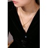 Qitian Initial Heart Necklace for Women Heart Gold Letter A