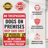 No Trespassing Dogs On Premises Keep Gate Shut