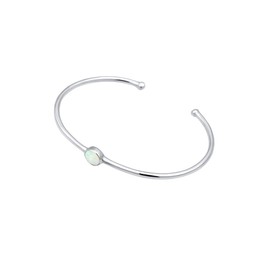 Elli Bracelet Bangle Synthetic Opal Trend 925 Silver, Sterling Silver, Opal
