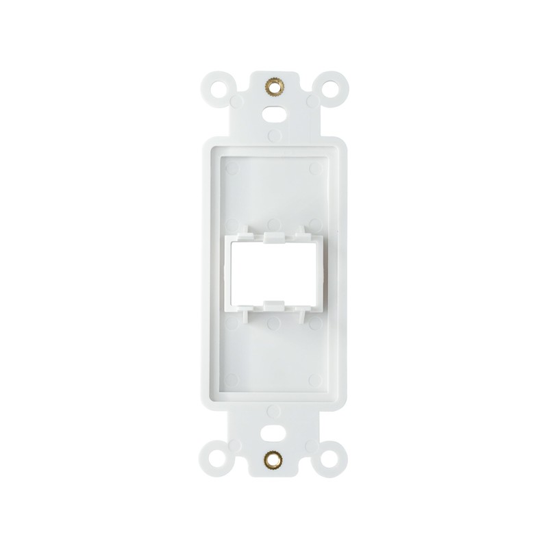 ChaosssCo 1-Port Decorator Insert with Nut, Wall Plate Adapter for