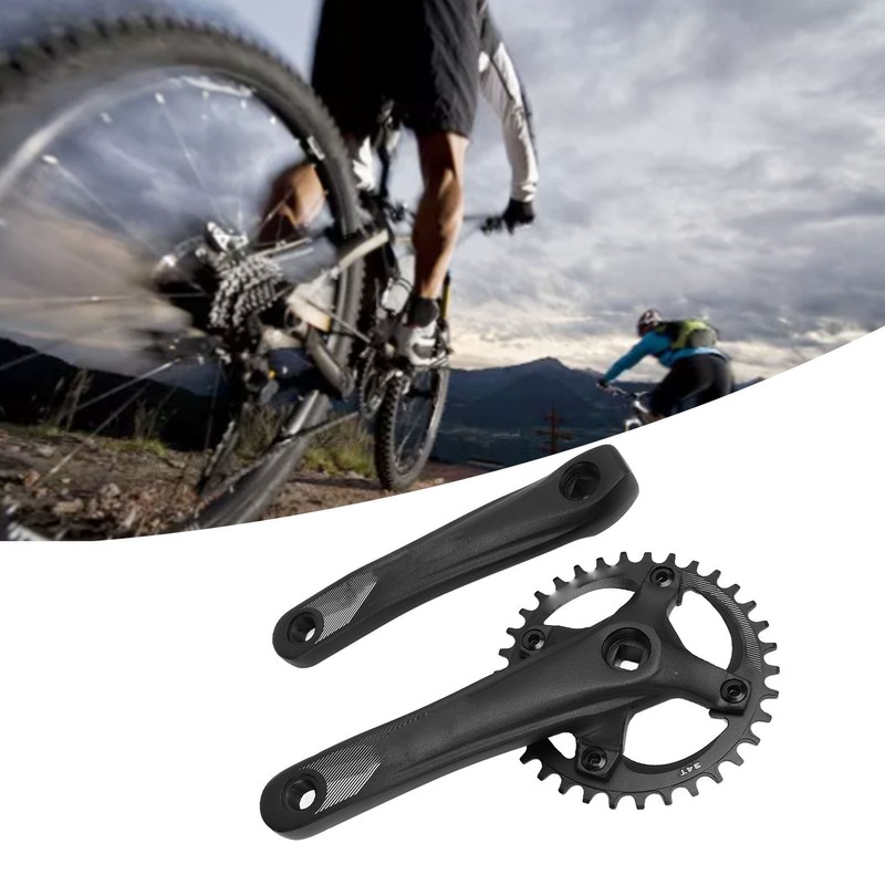 Bolany 34T Bike Single Crankset 104 BCD 7‑12 Speed Square