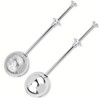 2 Pcs Flour Sifter, 304 Stainless Steel Tea Strainer Ball