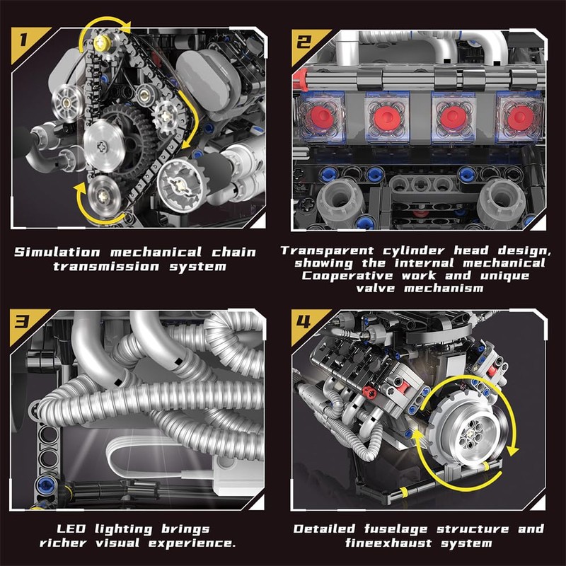 DUANT K96202 V8 Engine Building Block Set (K96206)