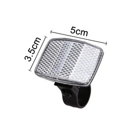 TongTaiXie 4 Pcs Bike Light Reflectors Bicycle Spoke Reflector Brackets Cycling Reflectors for Bicycle Head or Wheel Accessories