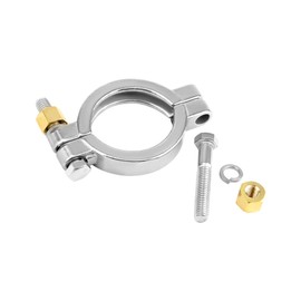 QWORK Sanitary Clamp, 2 Pieces 2" High Pressure Bolted Tri Clamp Clover, Stainless Steel 304