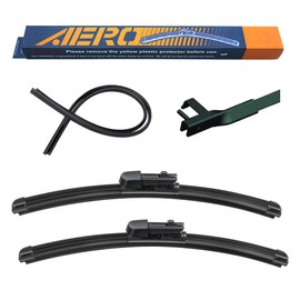 AERO Avenger 22"+18" Premium All-Season Windshield Wiper Blades with Extra Rubber Refills OEM Replacement for Saturn Astra 2009-2008 (Set of 2)