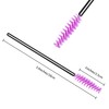 AIBAOBAO AIBAOBAO 100 PCS Purple Eyelash Brushes Spoolies, Eyelash Extension