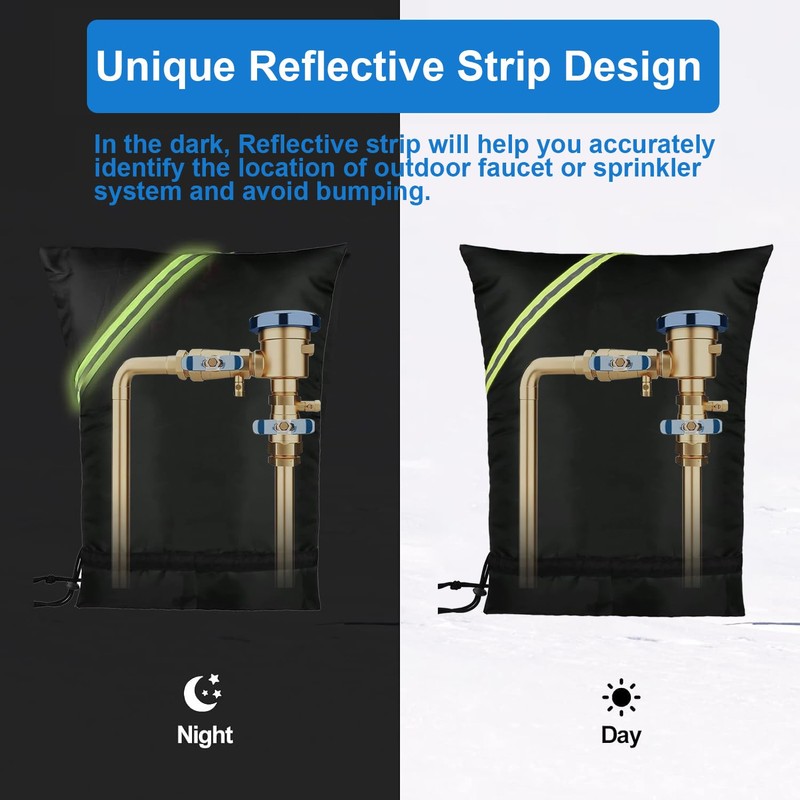 Outdoor Faucet Covers for Winter Freeze Protection, 24” x 24"