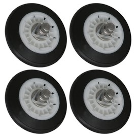 Walmine 4581EL2002C Dryer Drum Roller Assembly Replacement for LG, Replace AP5688895 4581EL2002A 4581EL2002B Pack of 4