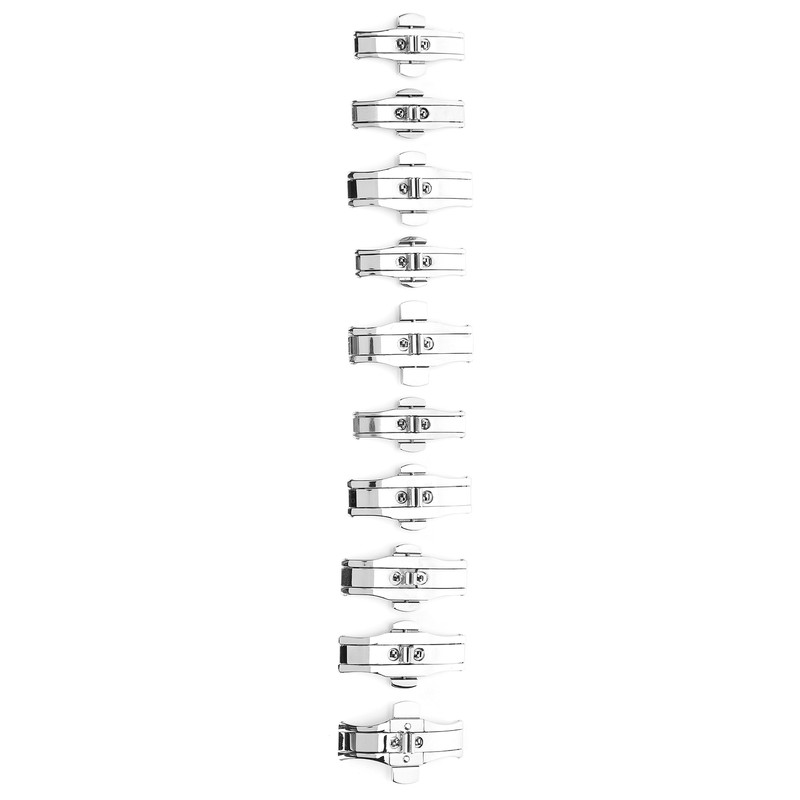 10pcs Watch Clap Buckle Folding Watch Strap Clasp Buckle Watch