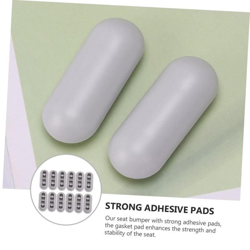 Gadpiparty 12-Piece Toilet Seat Cushioning Mats Universal Anti-Slip Gaskets for