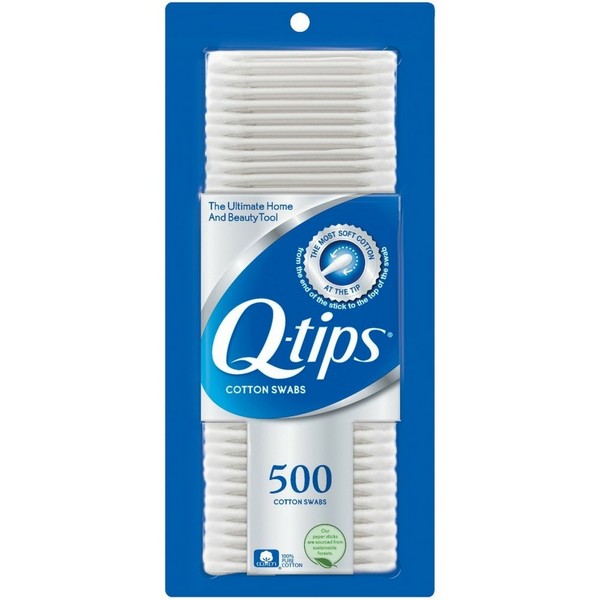 Q-tips Cotton Swabs 500 ea (Pack of 1)