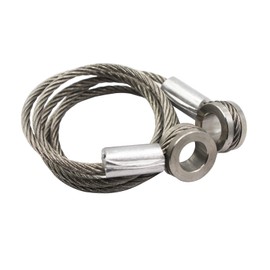 LAFORMO Peterbilt Hood Control Cables - 2 x Long Side, Silver Metal, Compatible with 1987-2010 Peterbilts 357, 375, 377, 378, 379, Front Hood Cable