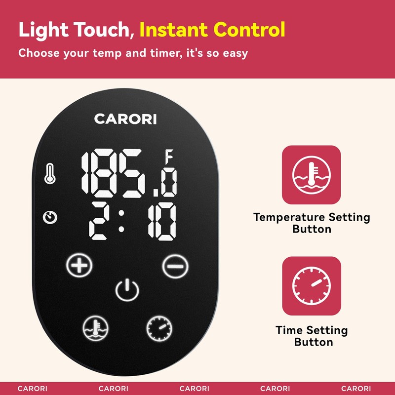 Carori Sous Vide Machine 1100W, Sous Vide Precision Cooker, Ultra
