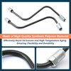 Lisnhlin Front Left & Right Brake Tube Caliper Flex Hose