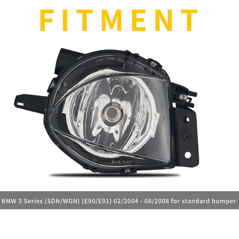 TOPTHAN Fog Light for Series 3 Series (SDN/WGN) (E90/E91) 2005-2008