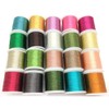 YEQIN 20 pcs Metallic Glittery Polyester Sewing Thread Set (Each
