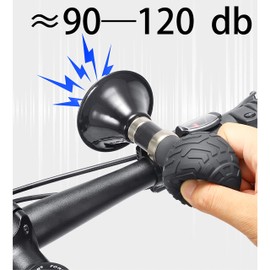 KEWAYO 120 db Classic Clown Bugle Horn, High-Decibel Metal Bike Horn Bicycle Bell for Road Bike, MTB, Folding Bike, Cruiser Bike, Vehicles Golf Cart