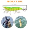 Luminous Shrimps Squid Jig Lure, 8PCS Artificial Fishing Lure Baits