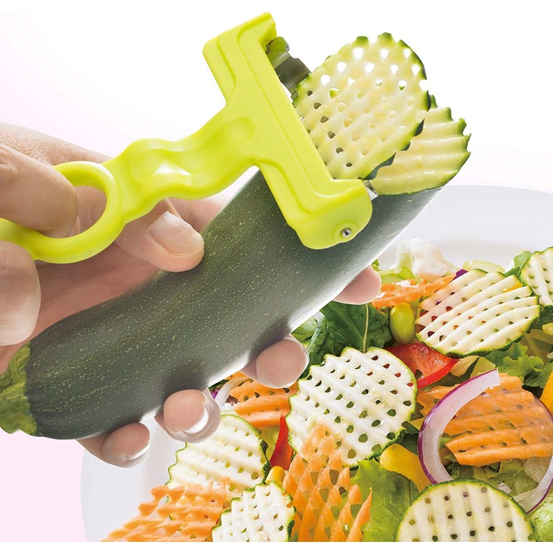 Nonoji W1WP-01PG Peeler, Shaving Mesh, Waffle Peeler, Green
