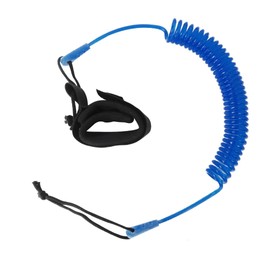 Coiled SUP Leash 10 FT Surfboard Leash Sup Leg Rope Strap Stand Up Paddleboard Leash Suitable for Stand Up Paddling, Surfing and Kayaking - Blue by BLUE ELF