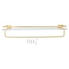 Bathroom Towel Rack Holder Acrylic Wall Mounted Hanging Storage Shelf