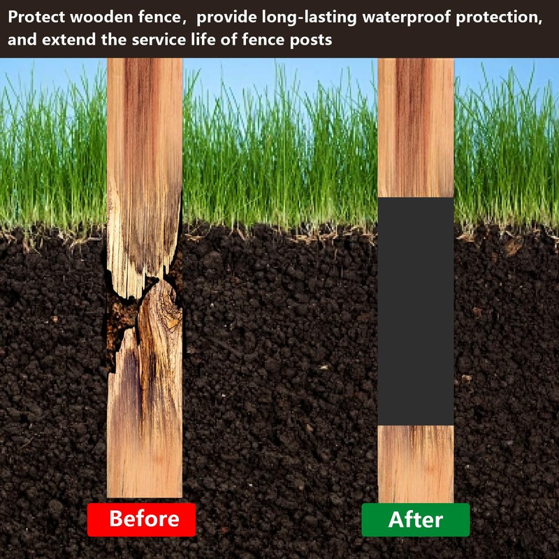 Fence Post Protector for Mailbox, 10 PCS Wood Post Sleeve,