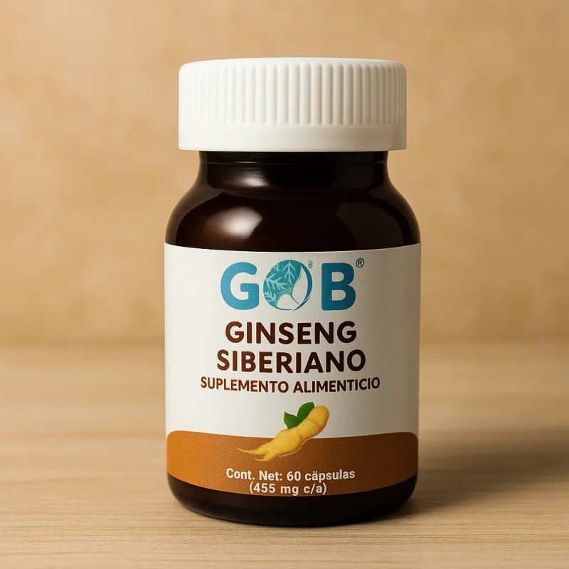 Ginseng Siberiano Cápsulas Suplemento Alimenticio