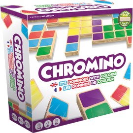 Zygomatic Chromino Wooden - French and English Version - Strategic Tile-Matching Fun for The Whole Family! Ages 6+, 1-8 Players, 30 Min Playtime, Made Zygomatic