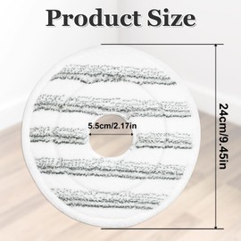 Aiyiried Mop Head Replacement Compatible with Vileda Spin and Clean Mop,3 Pack Spin Mop Head Refills for Spin and Clean Floor Mop and Bucket,Reusable and Washable Microfiber Mop Refills for Floor Cleaning