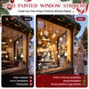 Vijamiy Double Sided Christmas Window Stickers, Large Xmas Window Clings
