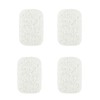 Snowkingdom 4 Pack White Soap Saver Holder for Soap Bar