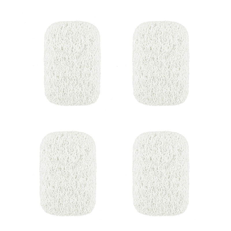 Snowkingdom 4 Pack White Soap Saver Holder for Soap Bar