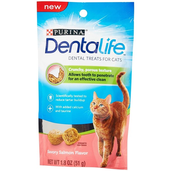 Purina Dentalife Dental Treats For Cats Savory Salmon