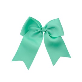 NYFASHION101 Women's Girls' Smooth Grosgrain Ribbon Bow Alligator Clip, Mint