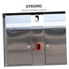 Parliky 4 Sets Metal Triangular Key Locks for Trash Bins