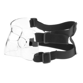 PEWETE Clear Basketball Mask Elastic Strap Shatterproof Nose Brace for Men and Women, 15x9cm