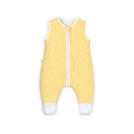 Ehrenkind® Baby Summer Sleeping Bag with Legs, Organic Cotton, Summer Sleeping Bag, Various Sizes, Colours and Patterns, Vanilla White Dandelion, 100