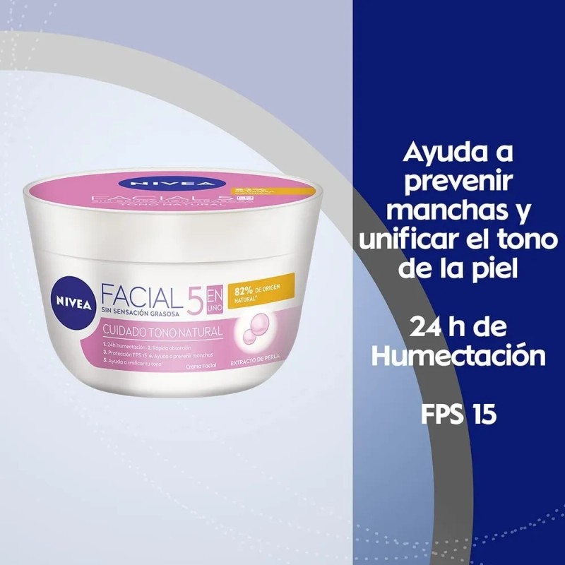 Nivea Crema Facial Aclarante e Hidratante 5 en 1 con