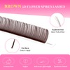 TDANCE Brown Lash Spikes 5D Spikes Lash Extensions Natural Look