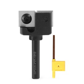 Face Milling Cutter, 6 mm Shaft, 25.4 mm Cutting Diameter, 4-Sided Interchangeable Carbide Blade, Flattening Cutter, Surface Bit, Planer Cutter with Reversible Plates